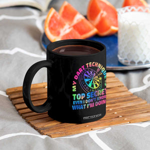 My Dart Technique Is Top Secret Coffee Mug Vintage Tie Dye Dart Lover TS12 Print Your Wear
