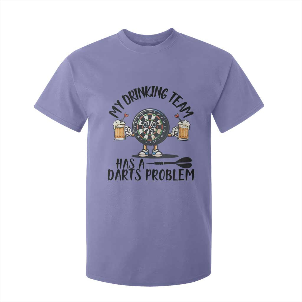 My Drinking Team Has A Darts Problem T Shirt For Kid Funny Darts Player Team TS12 Violet Print Your Wear