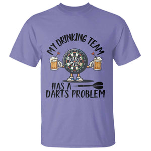 My Drinking Team Has A Darts Problem T Shirt Funny Darts Player Team TS12 Violet Print Your Wear