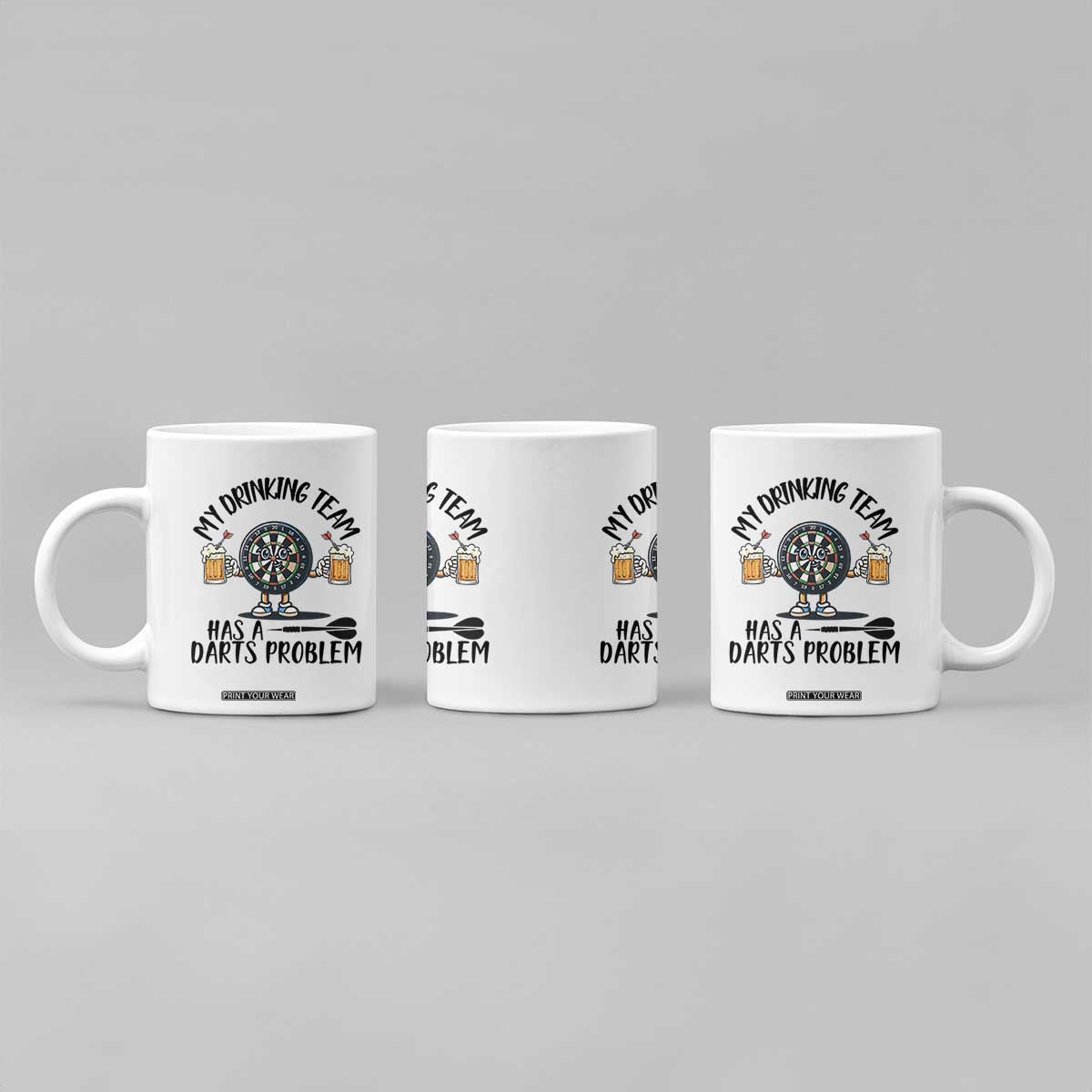 My Drinking Team Has A Darts Problem Coffee Mug Funny Darts Player Team TS12 Print Your Wear