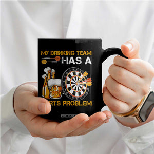 Funny Beer Drinking Darts Problem Coffee Mug Dart Player Team Gift TS12 Print Your Wear