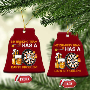 Funny Beer Drinking Darts Problem Ceramic Ornament Dart Player Team Gift TS12 Print Your Wear