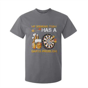 Funny Beer Drinking Darts Problem T Shirt For Kid Dart Player Team Gift TS12 Charcoal Print Your Wear