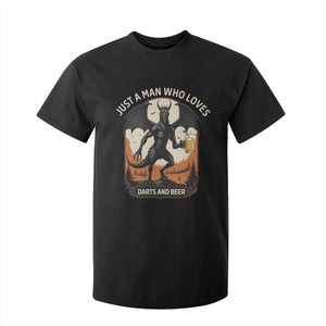 Funny Jersey Devil Loves Darts And Beer T Shirt For Kid Cryptid Lover Gift TS12 Black Print Your Wear