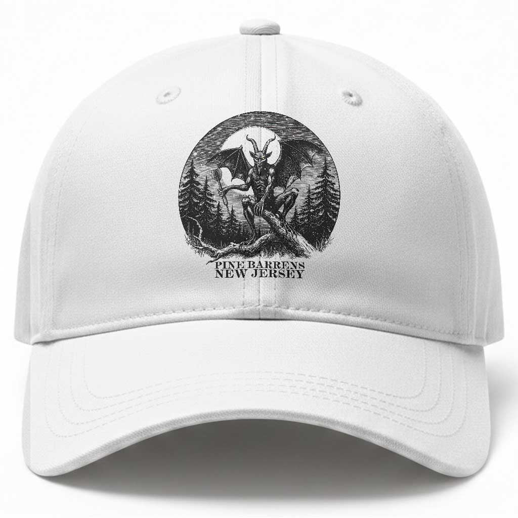 Jersey Devil Playing Dart Baseball Cap Gothic Horror Gift Pine Barrens New Jersey TS12 Print Your Wear