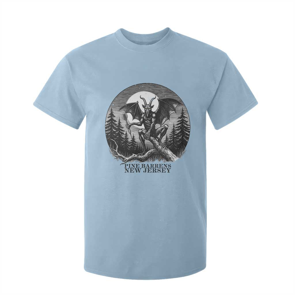 Jersey Devil Playing Dart T Shirt For Kid Gothic Horror Gift Pine Barrens New Jersey TS12 Light Blue Print Your Wear