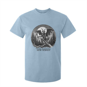 Jersey Devil Playing Dart T Shirt For Kid Gothic Horror Gift Pine Barrens New Jersey TS12 Light Blue Print Your Wear