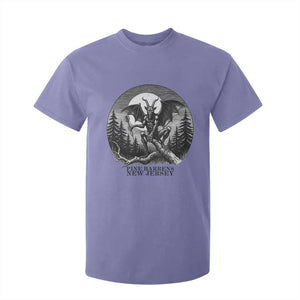 Jersey Devil Playing Dart T Shirt For Kid Gothic Horror Gift Pine Barrens New Jersey TS12 Violet Print Your Wear