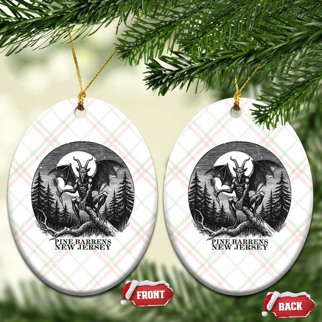 Jersey Devil Playing Dart Ceramic Ornament Gothic Horror Gift Pine Barrens New Jersey TS12 Print Your Wear