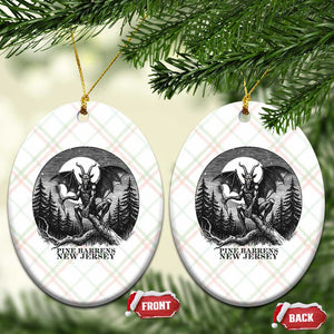 Jersey Devil Playing Dart Ceramic Ornament Gothic Horror Gift Pine Barrens New Jersey TS12 Print Your Wear