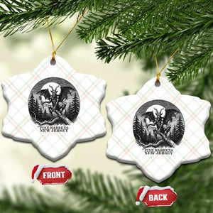 Jersey Devil Playing Dart Ceramic Ornament Gothic Horror Gift Pine Barrens New Jersey TS12 Print Your Wear