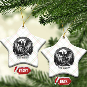 Jersey Devil Playing Dart Ceramic Ornament Gothic Horror Gift Pine Barrens New Jersey TS12 Print Your Wear