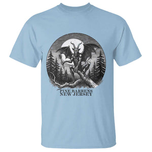 Jersey Devil Playing Dart T Shirt Gothic Horror Gift Pine Barrens New Jersey TS12 Light Blue Print Your Wear