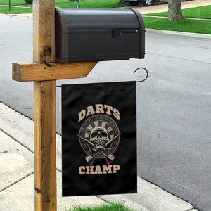 Darts Player Champion Garden Flag Skull Dartboard Retro Style TS12 Print Your Wear