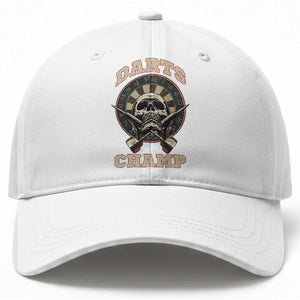 Darts Player Champion Baseball Cap Skull Dartboard Retro Style TS12 Print Your Wear