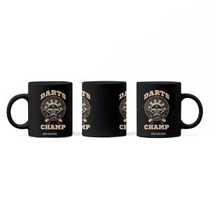 Darts Player Champion Coffee Mug Skull Dartboard Retro Style TS12 Print Your Wear
