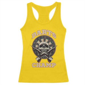 Darts Player Champion Racerback Tank Top Skull Dartboard Retro Style TS12 Daisy Print Your Wear