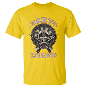Darts Player Champion T Shirt Skull Dartboard Retro Style TS12 Daisy Print Your Wear