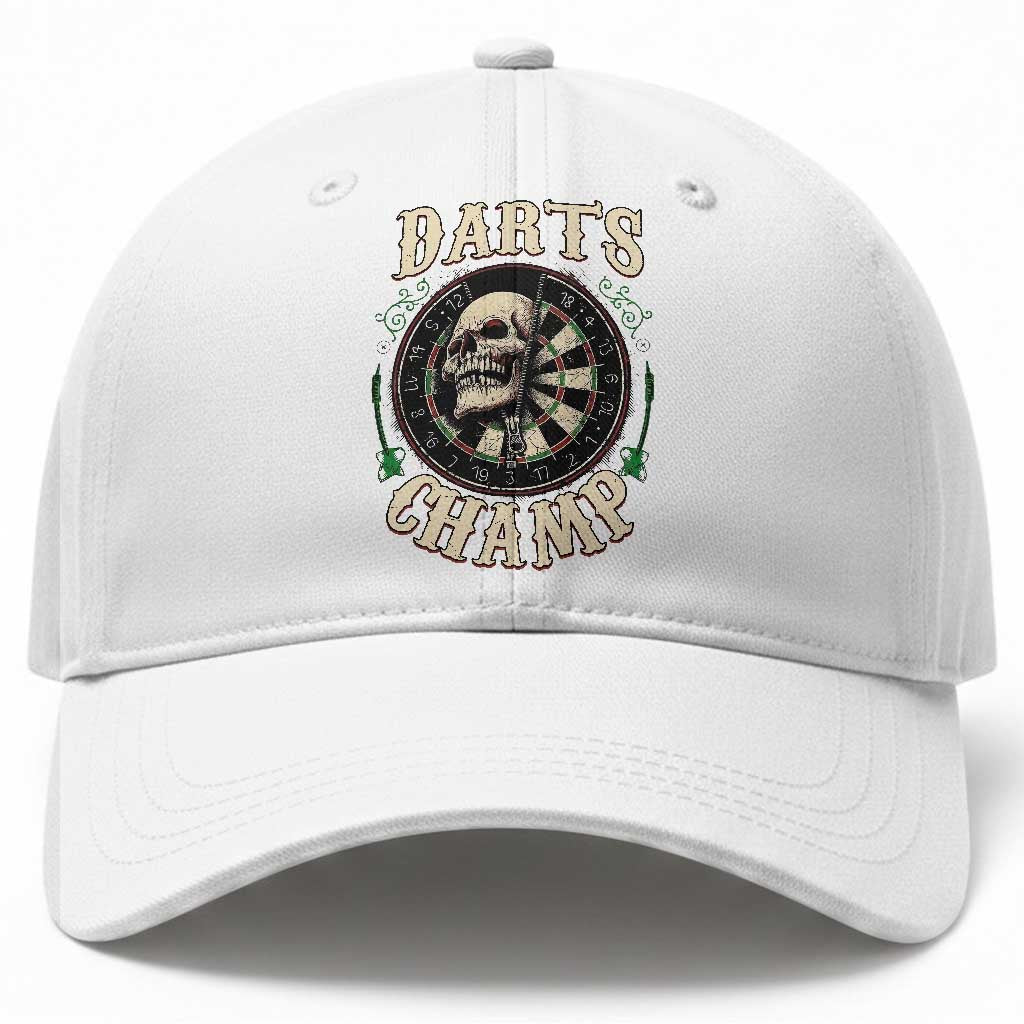 Skull Dartboard Retro Vintage Baseball Cap Darts Player Champion Gift TS12 Print Your Wear