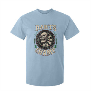 Skull Dartboard Retro Vintage T Shirt For Kid Darts Player Champion Gift TS12 Light Blue Print Your Wear