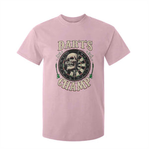 Skull Dartboard Retro Vintage T Shirt For Kid Darts Player Champion Gift TS12 Light Pink Print Your Wear