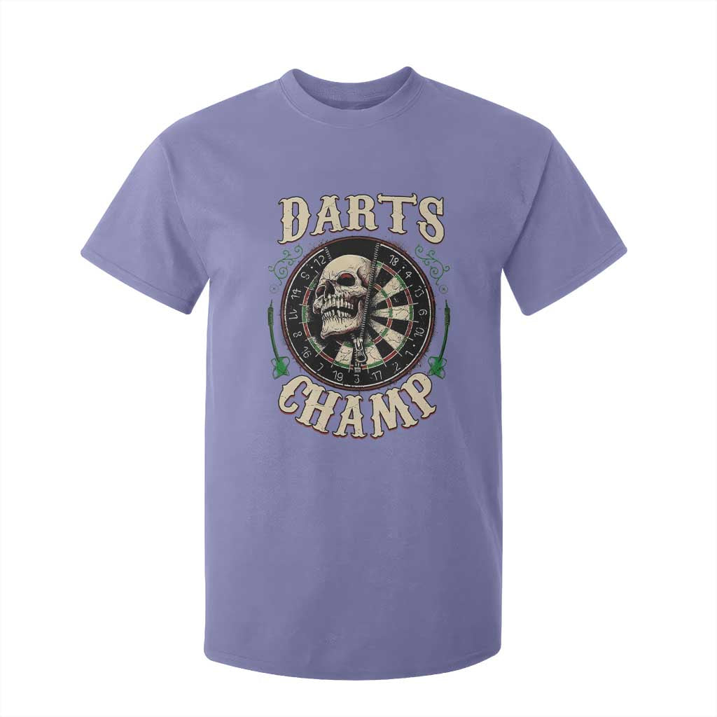 Skull Dartboard Retro Vintage T Shirt For Kid Darts Player Champion Gift TS12 Violet Print Your Wear