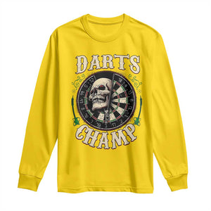 Skull Dartboard Retro Vintage Long Sleeve Shirt Darts Player Champion Gift TS12 Daisy Print Your Wear