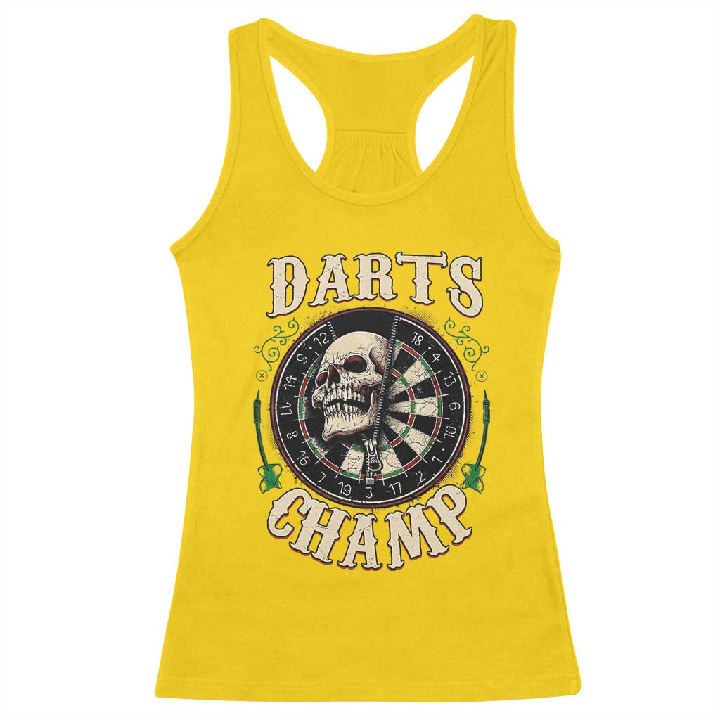 Skull Dartboard Retro Vintage Racerback Tank Top Darts Player Champion Gift TS12 Daisy Print Your Wear