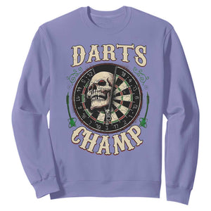 Skull Dartboard Retro Vintage Sweatshirt Darts Player Champion Gift TS12 Violet Print Your Wear
