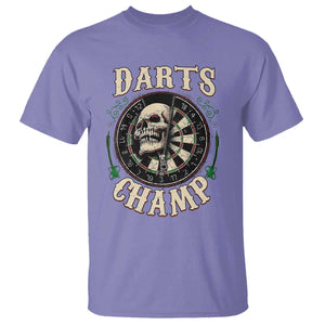 Skull Dartboard Retro Vintage T Shirt Darts Player Champion Gift TS12 Violet Print Your Wear