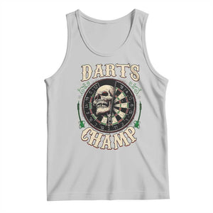 Skull Dartboard Retro Vintage Tank Top Darts Player Champion Gift TS12 Ash Print Your Wear