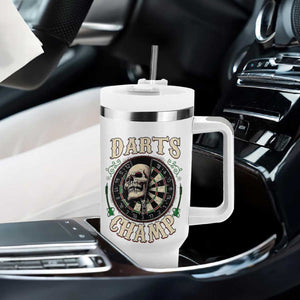 Skull Dartboard Retro Vintage Tumbler With Handle Darts Player Champion Gift TS12 Print Your Wear
