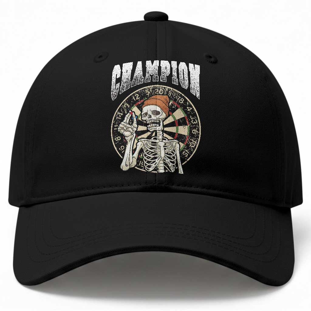 Gothic Skull Dart Master Baseball Cap Funny Skeleton Dartboard Champion Gift TS12 Print Your Wear