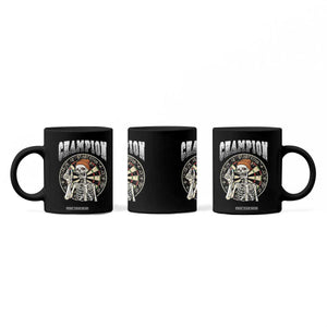 Gothic Skull Dart Master Coffee Mug Funny Skeleton Dartboard Champion Gift TS12 Print Your Wear