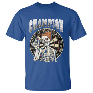 Gothic Skull Dart Master T Shirt Funny Skeleton Dartboard Champion Gift TS12 Royal Blue Print Your Wear