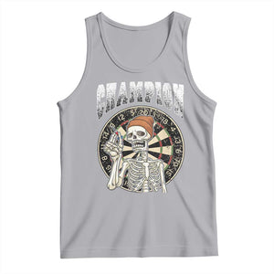 Gothic Skull Dart Master Tank Top Funny Skeleton Dartboard Champion Gift TS12 Athletic Heather Print Your Wear