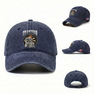 Gothic Skull Dart Master Washed Cotton Baseball Cap Funny Skeleton Dartboard Champion Gift TS12 Washed Cap Universal Fit Navy Print Your Wear