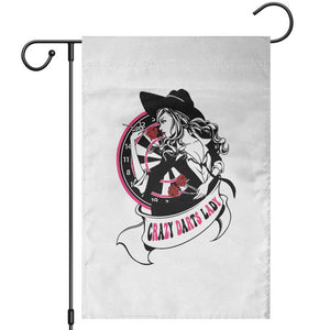 Funny Crazy Darts Lady Garden Flag Coolest Girls Play Darts TS12 White Print Your Wear