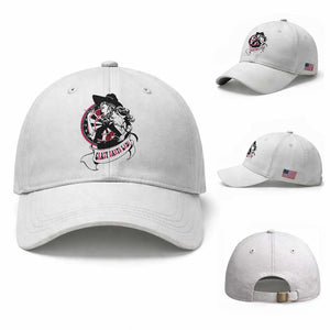 Funny Crazy Darts Lady Baseball Cap Coolest Girls Play Darts TS12 Baseball Cap Universal Fit White Print Your Wear