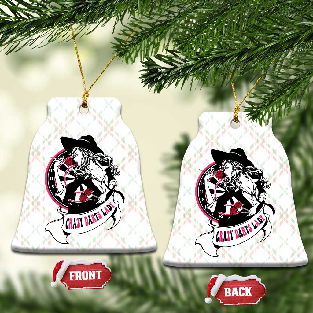 Funny Crazy Darts Lady Ceramic Ornament Coolest Girls Play Darts TS12 Print Your Wear