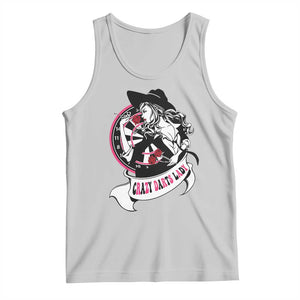 Funny Crazy Darts Lady Tank Top Coolest Girls Play Darts TS12 Ash Print Your Wear
