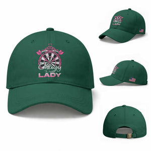 Crazy Darts Lady Baseball Cap Funny Pub Game Gift For Women TS12 Baseball Cap Universal Fit Irish Green Print Your Wear