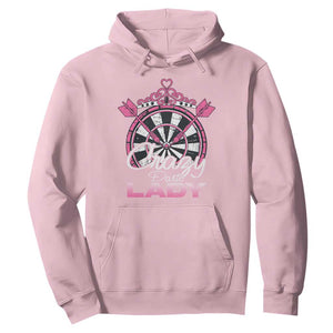 Crazy Darts Lady Hoodie Funny Pub Game Gift For Women TS12 Light Pink Print Your Wear