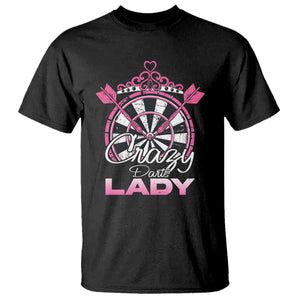 Crazy Darts Lady T Shirt Funny Pub Game Gift For Women TS12 Black Print Your Wear