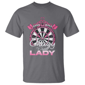 Crazy Darts Lady T Shirt Funny Pub Game Gift For Women TS12 Charcoal Print Your Wear
