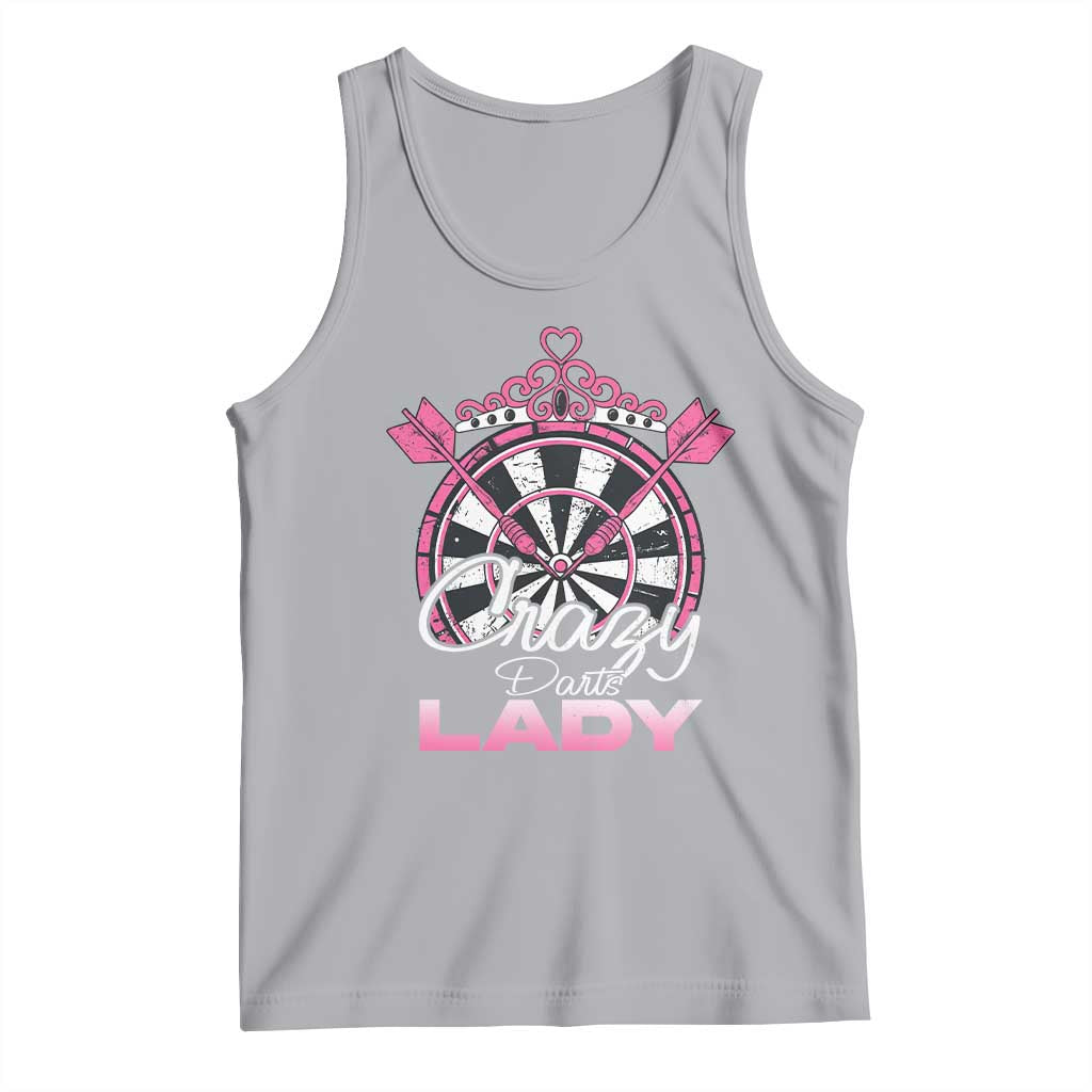 Crazy Darts Lady Tank Top Funny Pub Game Gift For Women TS12 Athletic Heather Print Your Wear