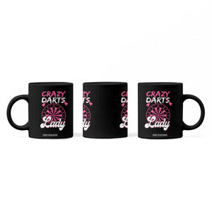 Crazy Darts Lady Bullseye Dart Shooting Coffee Mug Female Dartist Gift TS12 Print Your Wear