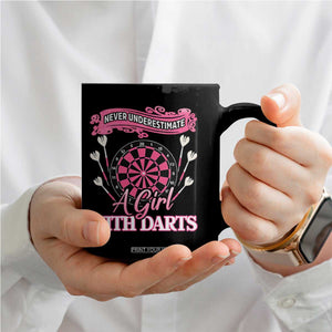 Never Underestimate A Girl Dart Player Gift Idea Coffee Mug TS12 Print Your Wear