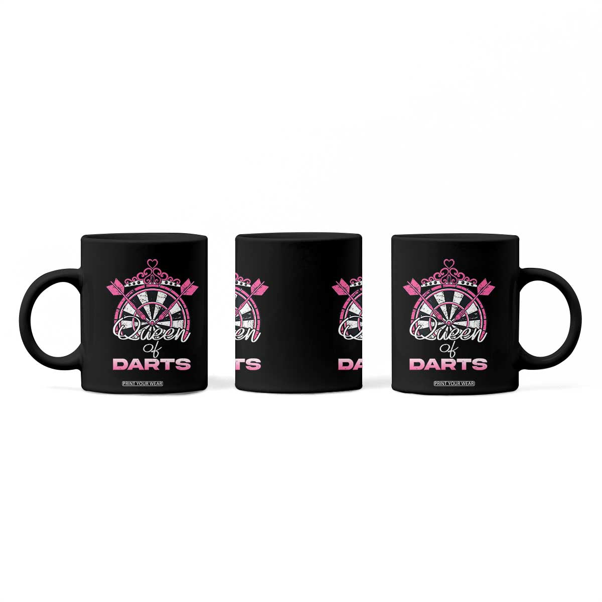 Queen Of Darts Coffee Mug Funny Dart Gift For Women TS12 Print Your Wear