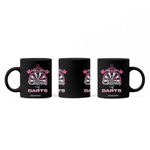 Queen Of Darts Coffee Mug Funny Dart Gift For Women TS12 Print Your Wear